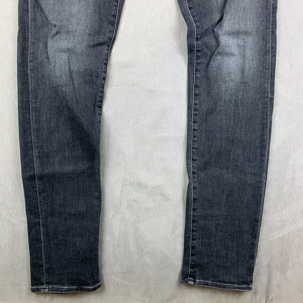 G Star Raw Mens Pants 34 Gray Denim Jeans 3301 Slim Button Fly Faded Tall 34x36 - Picture 3 of 14